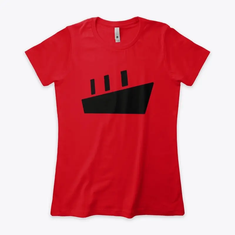 ship print tshirt